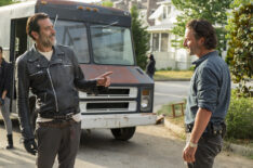 Jeffrey Dean Morgan as Negan and Andrew Lincoln as Rick - The Walking Dead - Season 7