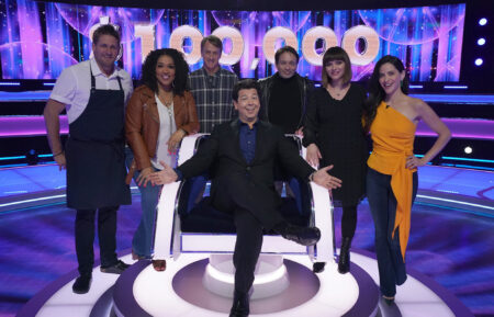 Curtis Stone, Kym Whitley, Tony Hawk, Michael McIntyre, Chris Kattan, Christina Ricci, and Jackie Tohn in 'The Wheel' on NBC