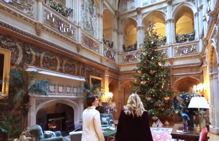 Today show visits the Downtown Abbey castle at Christmas