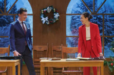 Zane Holtz and Torrey DeVitto in ''Twas the Night Before Christmas'