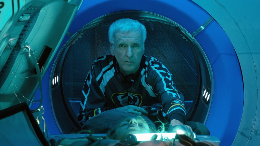 James Cameron on the set of Avatar: The Way of the Water