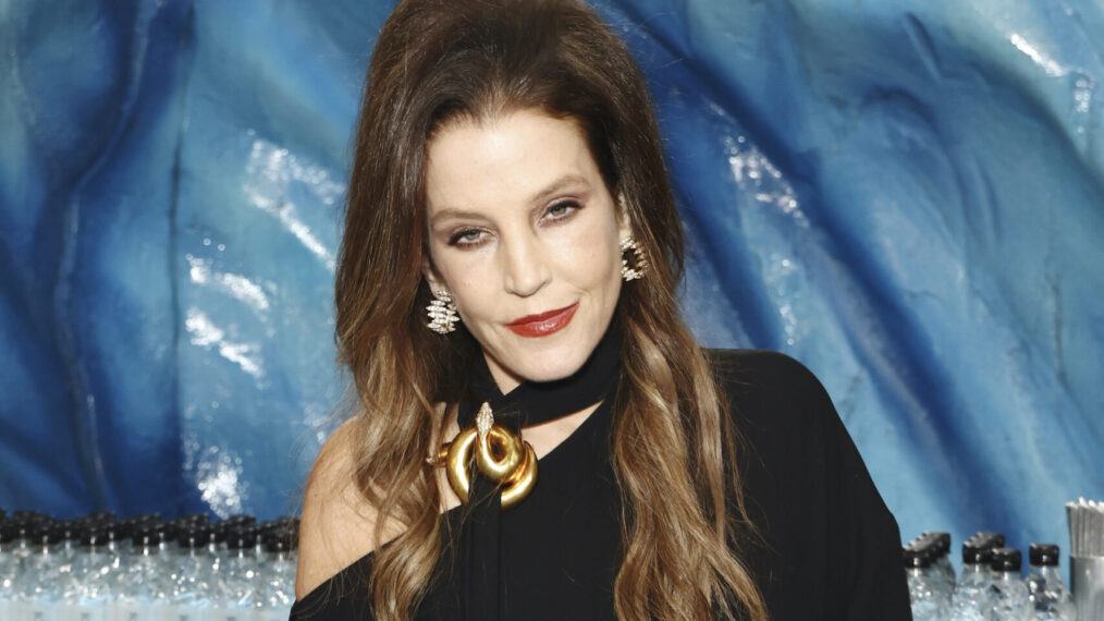 Lisa Marie Presley at the 2023 Annual Golden Globe Awards