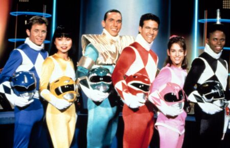 Power Rangers original cast photo.