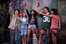 'That '90s Show' - Mace Coronel as Jay, Callie Haverda as Leia Forman, Ashley Aufderheide as Gwen Runck, Reyn Doi as Ozzie, Maxwell Acee Donovan as Nate, and Sam Morelos as Nikki