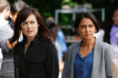 Megan Boone and Parminder Nagra in 'The Blacklist'