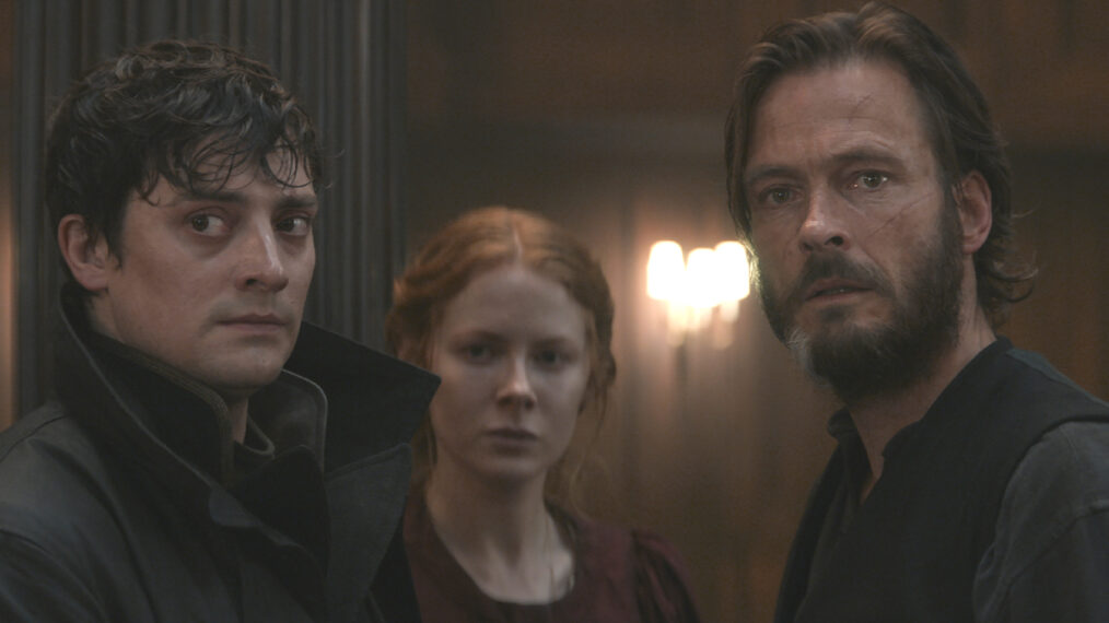 Aneurin Barnard, Emily Beecham, and Andreas Pietschmann in Netflix's 1899