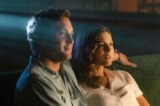 Diego Boneta and Monica Barbaro in 'At Midnight'