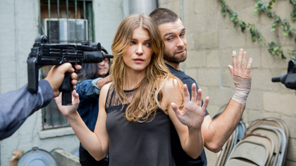 Banshee - Ivana Miličević as Carrie Hopewell and Antony Starr as Lucas Hood