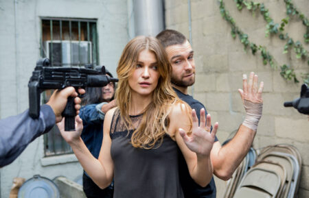 Banshee - Ivana Miličević as Carrie Hopewell and Antony Starr as Lucas Hood