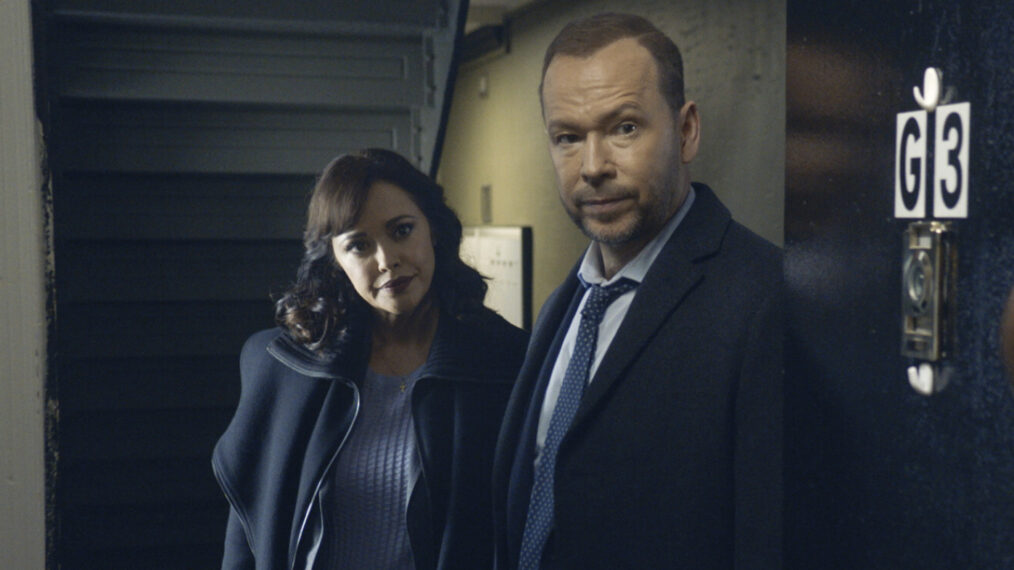 Donnie Wahlberg as Danny Reagan and Marisa Ramirez as Maria Baez on ‘Blue Bloods’