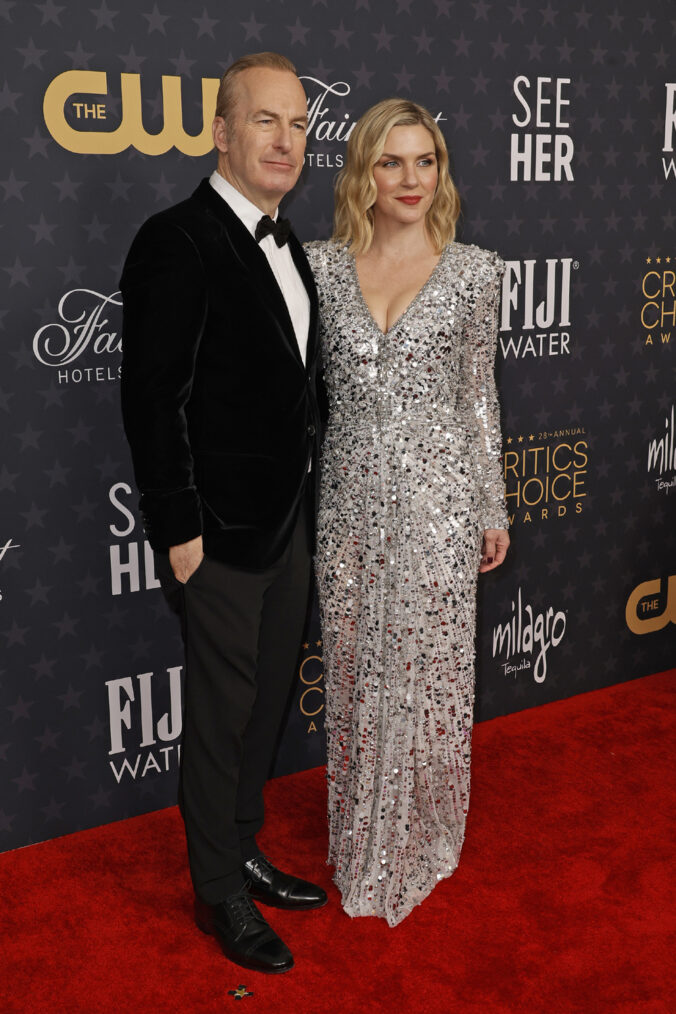 Bob Odenkirk and Rhea Seehorn at Critics Choice Awards 2023