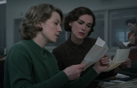 Carrie Coon and Keira Knightley in 'Boston Strangler'