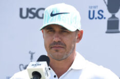 Brooks Koepka speaks with SiriusXM At The U.S. Open At Torrey Pines on June 15, 2021