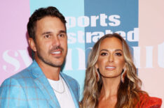 Brooks Koepka and Jena Sims attend the Sports Illustrated Swimsuit celebration of the launch of the 2021 Issue