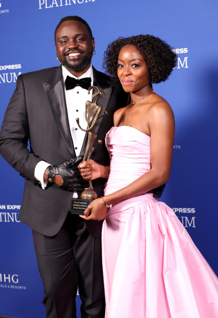 Brian Tyree Henry and Danielle Deadwyler at Palm Springs International Film Awards