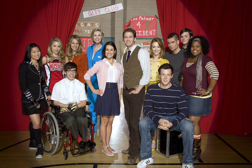 The cast of Glee