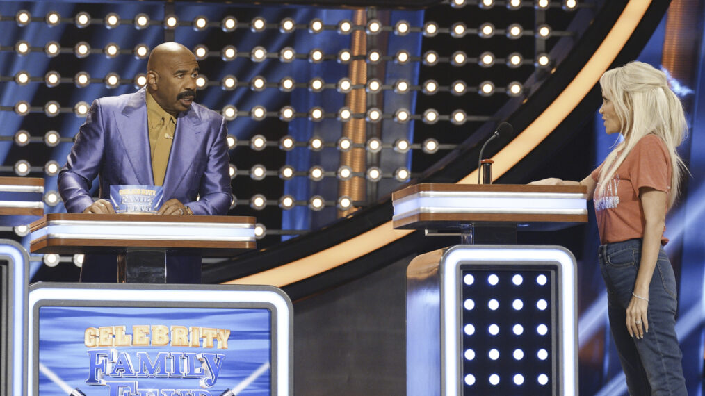 Celebrity Family Feud Steve Harvey Kristin Chenoweth