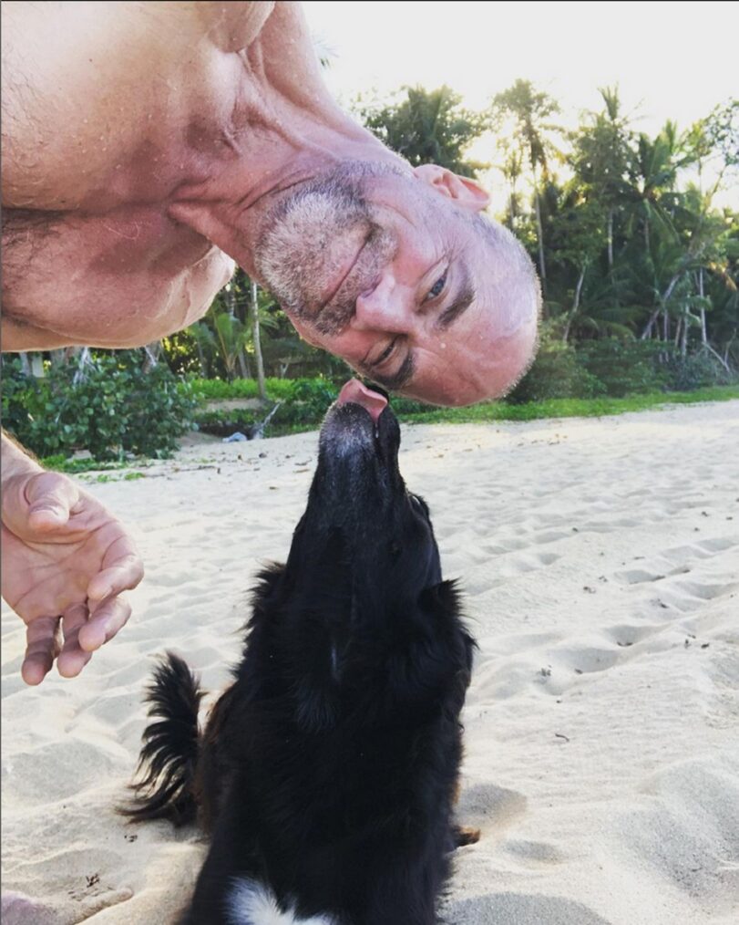 Christopher Meloni and dog