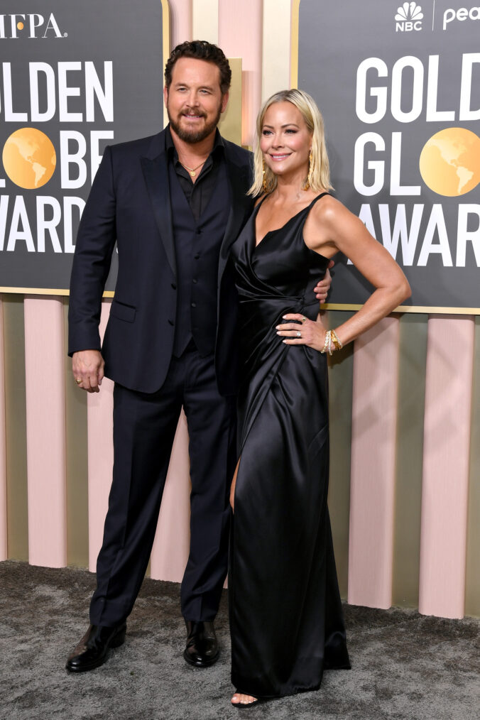 Cole Hauser & Cynthia Daniel at 2023 Golden Globes