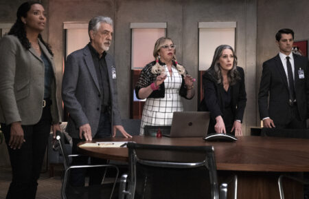 Aisha Tyler, Joe Mantegna, Kirsten Vangsness, Paget Brewster, and Nicholas D'Agosto in 'Criminal Minds: Evolution'