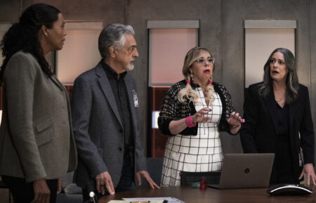 Aisha Tyler, Joe Mantegna, Kirsten Vangsness, and Paget Brewster in 'Criminal Minds: Evolution'