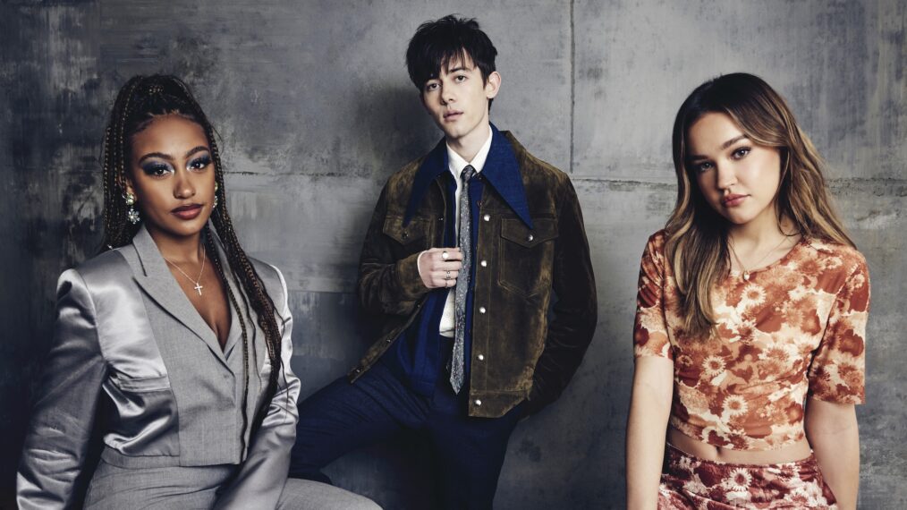 Lexi Underwood, Griffin Gluck & Sadie Stanley in TV Insider's TCA 2023 portrait studio