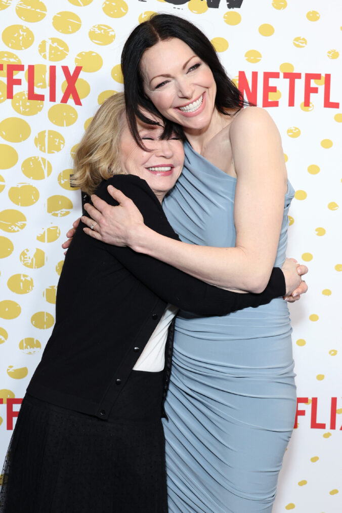 Debra Jo Rupp (L) and Laura Prepon attend the Los Angeles special screening reception for Netflix's new series That '90s Show