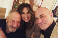 Christopher Meloni snaps a selfie with 'Law & Order' collaborators Dick Wolf and Mariska Hargitay