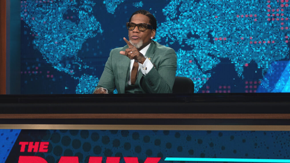 D.L. Hughley guest hosts the Daily Show