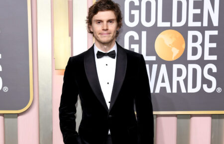 Evan Peters at 2023 Golden Globes