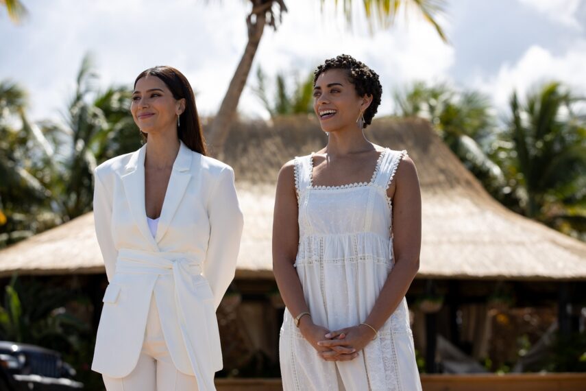 Roselyn Sanchez and Kiara Barnes in 'Fantasy Island'