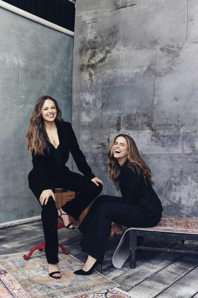 Alyssa Jirrels & Amanda Peet of 'Fatal Attraction' in TV Insider's TCAs 2023 studio