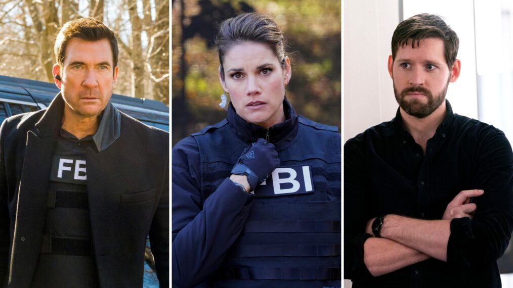 Dylan McDermott in 'Most Wanted,' Missy Peregrym in 'FBI,' and Luke Kleintank in 'International'