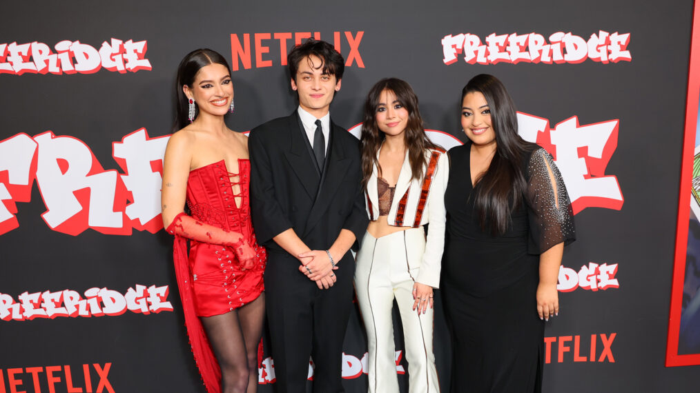 Bryana Salaz, Tenzing Norgay Trainor, Ciara Riley Wilson, and Keyla Monterroso Mejia at Freeridge premiere