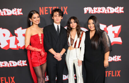 Bryana Salaz, Tenzing Norgay Trainor, Ciara Riley Wilson, and Keyla Monterroso Mejia at Freeridge premiere