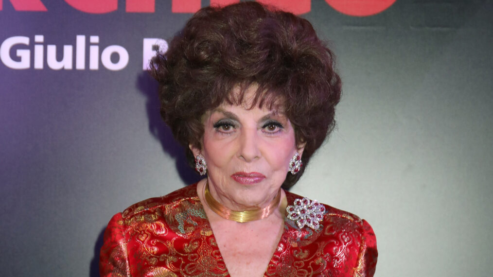 Gina Lollobrigida attends Premiere Il Banchiere Anarchico