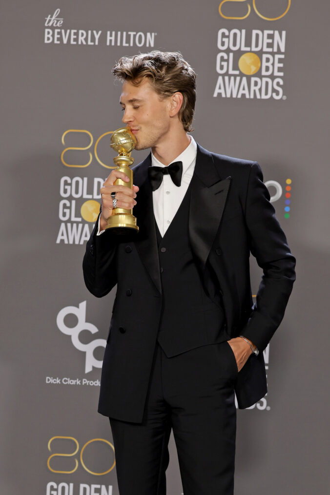 Austin Butler at the 2023 Golden Globes