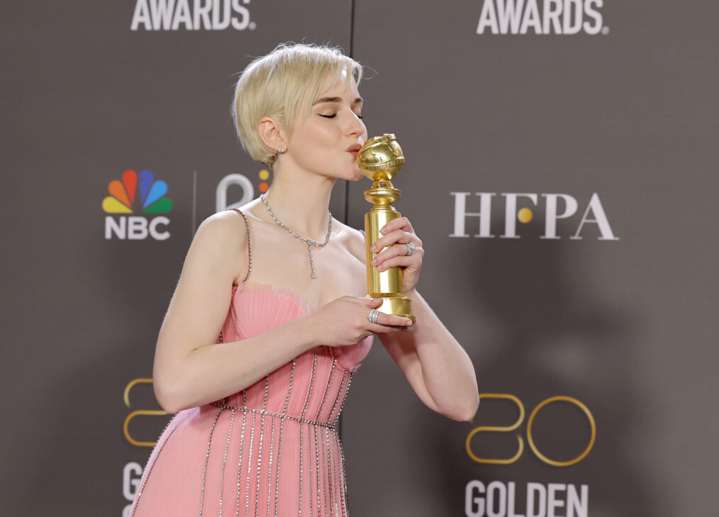 Julia Garner at the 2023 Golden Globes