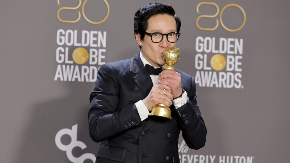 Ke Huy Quan at the 2023 Golden Globes