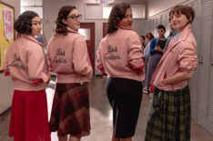 Tricia Fukuhara, Marisa Davila, Cheyenne Wells, and Ari Notartomaso in 'Grease: Rise of the Pink Ladies'