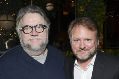 Guillermo del Toro & Rian Johnson attend the Netflix Golden Globe and Critics Choice Nominee Toast