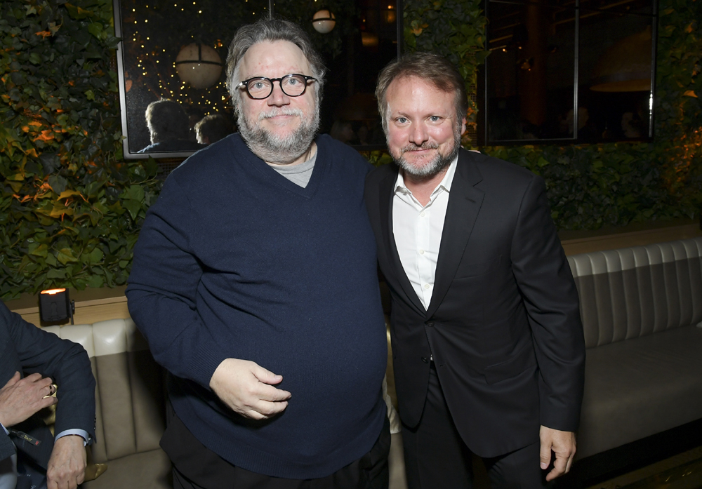 Guillermo del Toro & Rian Johnson attend the Netflix Golden Globe and Critics Choice Nominee Toast