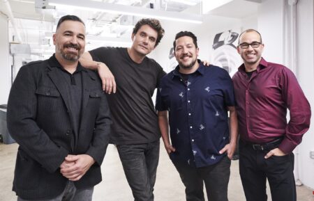 John Mayer with Q, Sal, and Murr from 'Impractical Jokers'