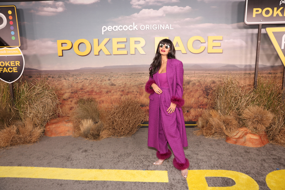 Jameela Jamil at Poker Face premiere