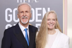 James Cameron & Suzy Amis Cameron at 2023 Golden Globes