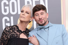 Jamie Lee Curtis and Barry Keoghan at 2023 Golden Globes