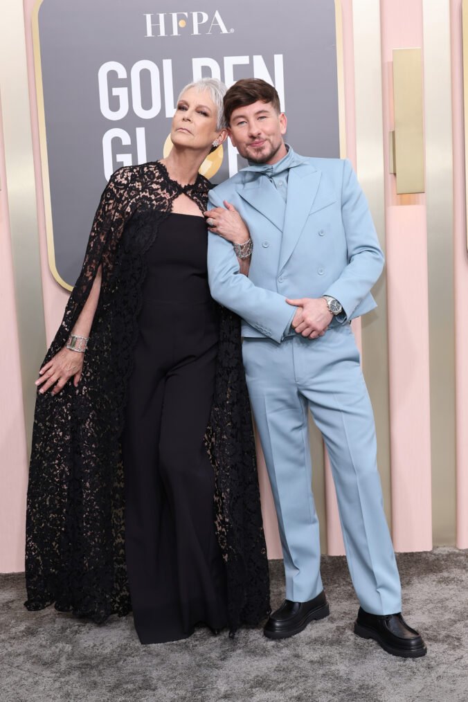 Jamie Lee Curtis and Barry Keoghan at 2023 Golden Globes