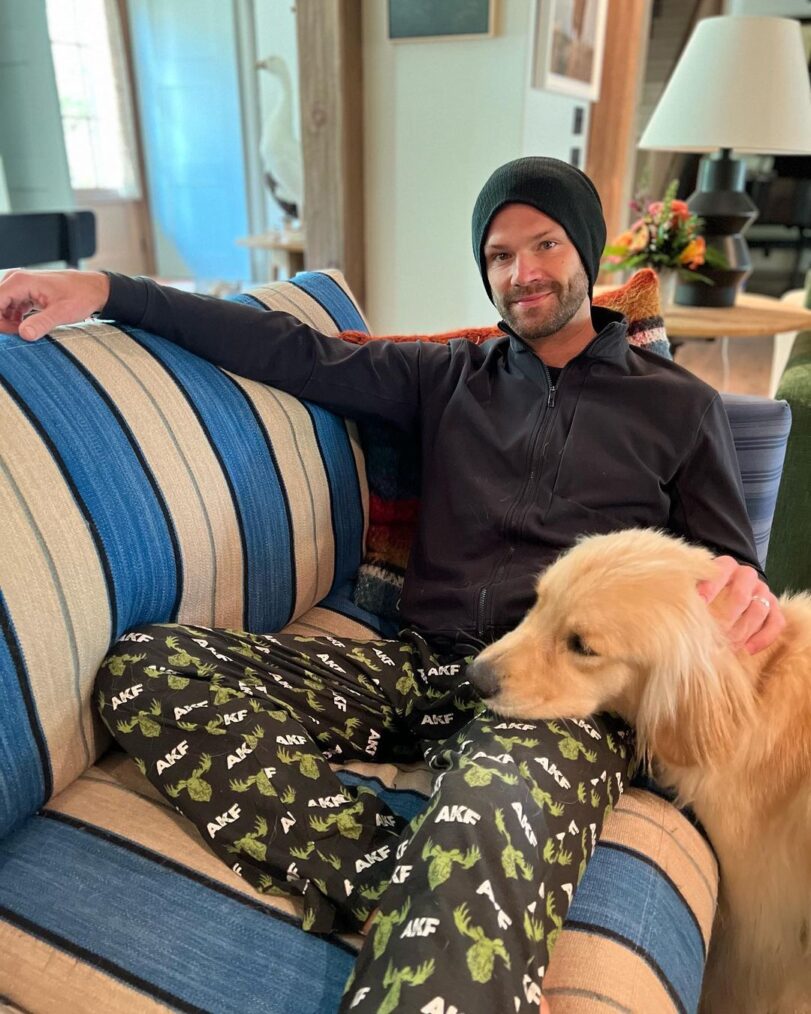Jared Padalecki and his dog