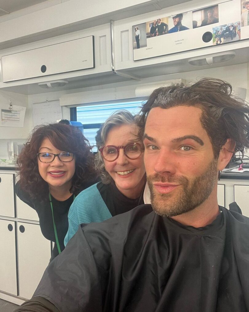 Jared Padalecki gets his eyebrows sculpted