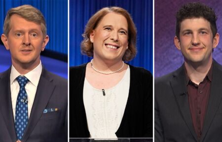Ken Jennings, Amy Schneider, and Matt Amodio on 'Jeopardy!'